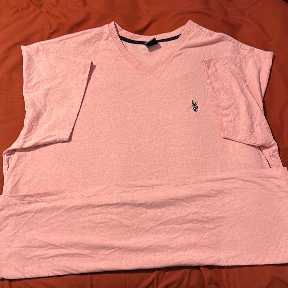 Men’s U.S. Polo Brand V-Neck T-Shirt